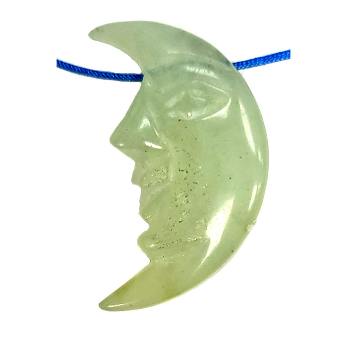 MOON FACE 20X36MM NEW JADE